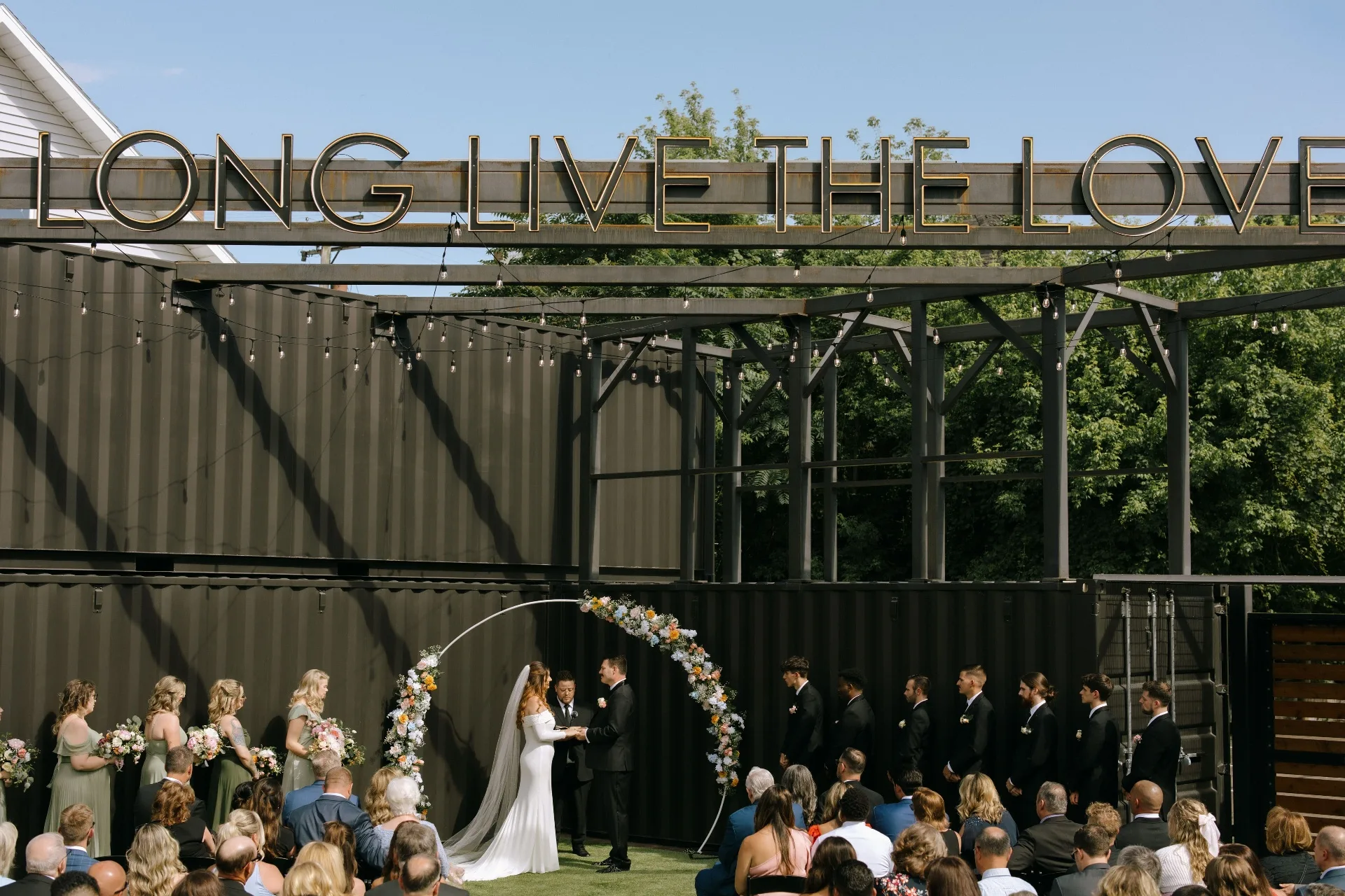 Ceremony in the Urban501 ballroom